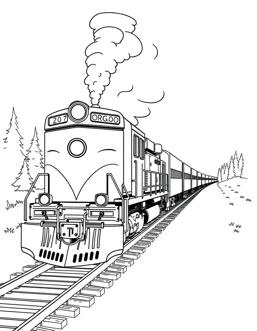 (Oregon) A train on the historic route
