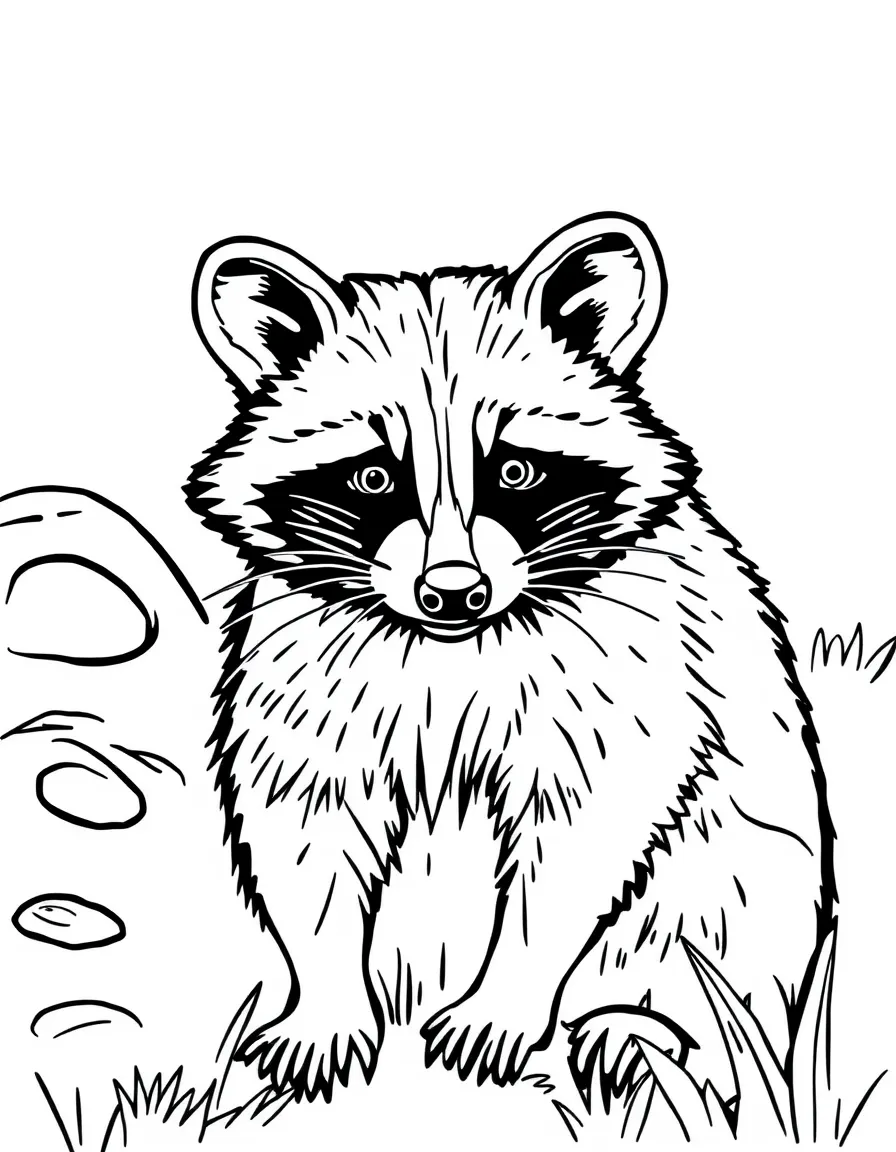 (Tennessee) A raccoon, Tennessee’s state wild animal