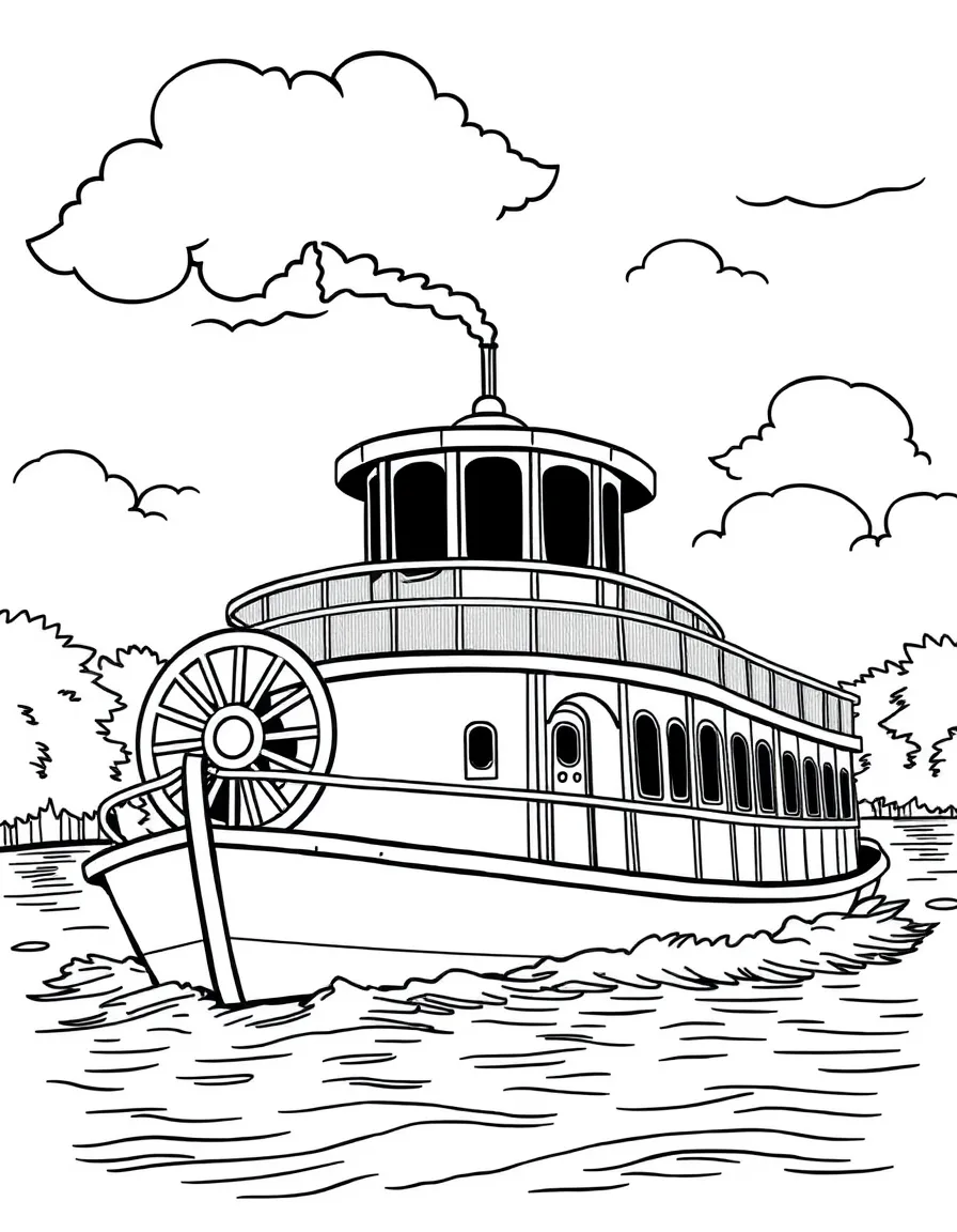 (Tennessee) A paddlewheel riverboat