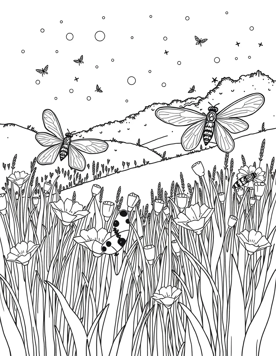 (Tennessee) Fireflies in a Tennessee summer field