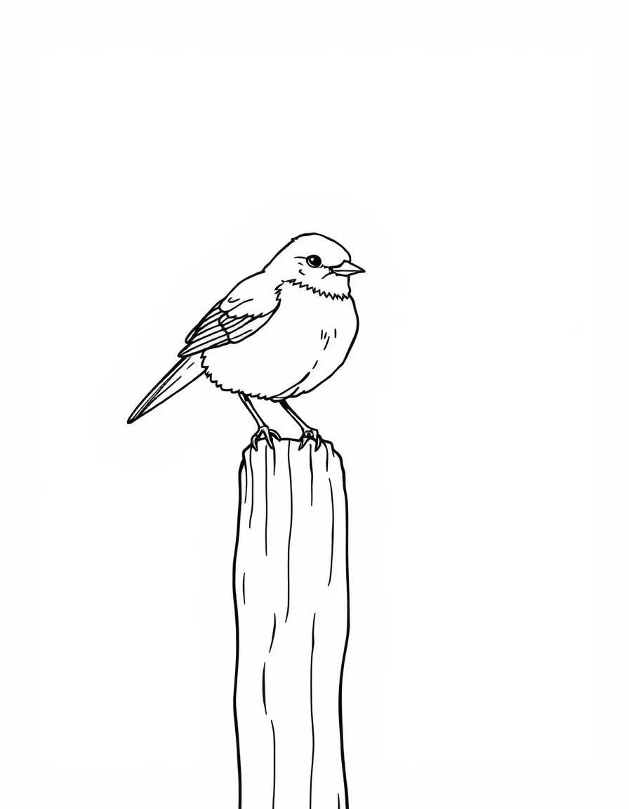 (Tennessee) A bluebird perched on a fence post