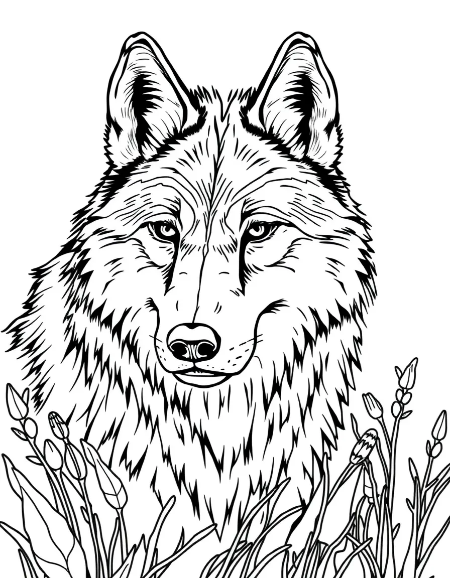 (Washington) A gray wolf in the wild