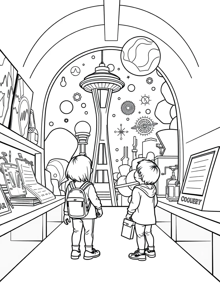 (Washington) A child visiting a science museum in Seattle