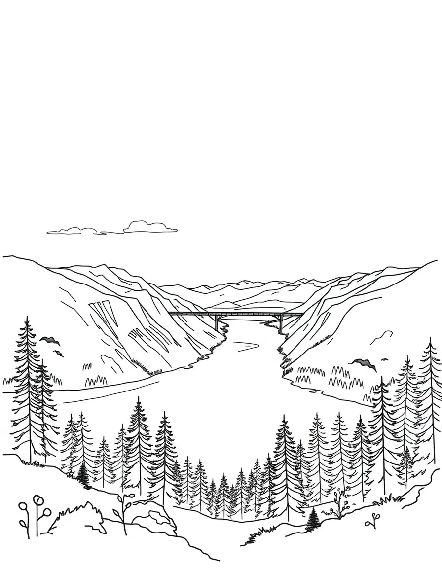 (Washington) A scenic view of the Columbia River Gorge
