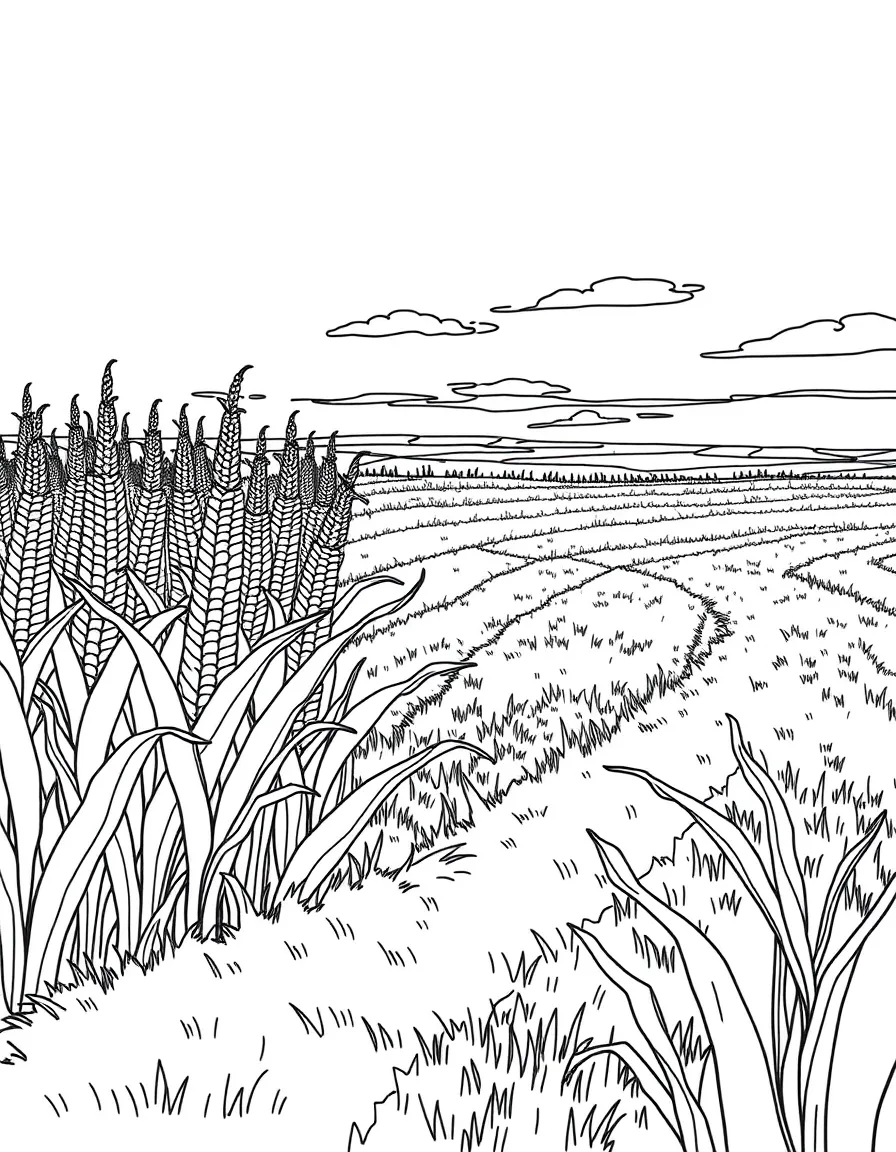 (Nebraska) A field of corn in Nebraska