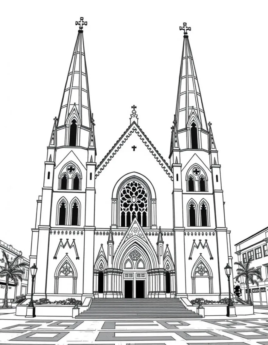 (Louisiana) The famous St. (Louisiana) Louis Cathedral in Jackson Square