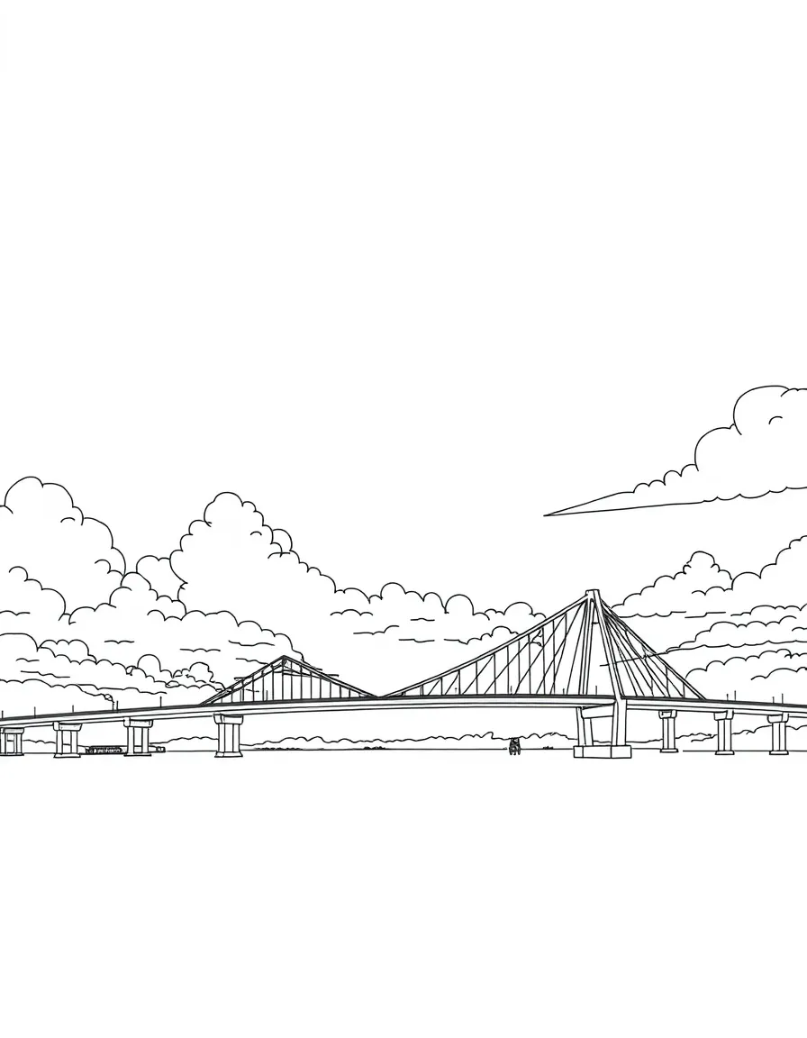 (Louisiana) The Lake Pontchartrain Causeway bridge