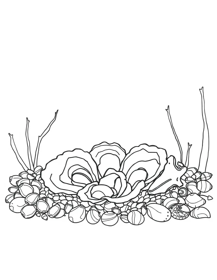 (Louisiana) A Louisiana oyster bed with shells