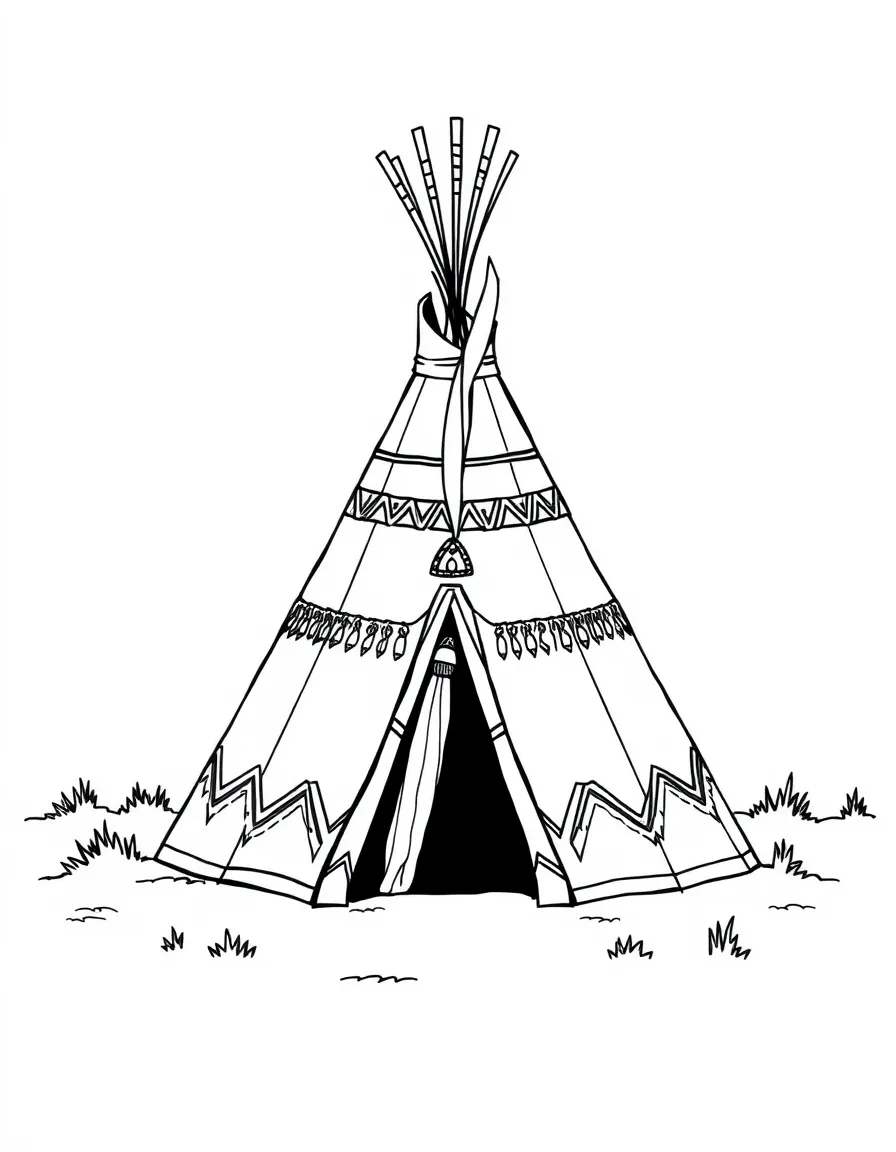 (Wyoming) A teepee representing Native American heritage
