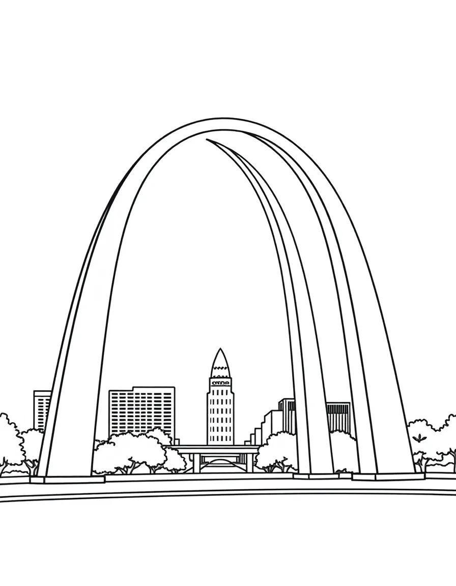 (Missouri) Gateway Arch in St. (Missouri) Louis