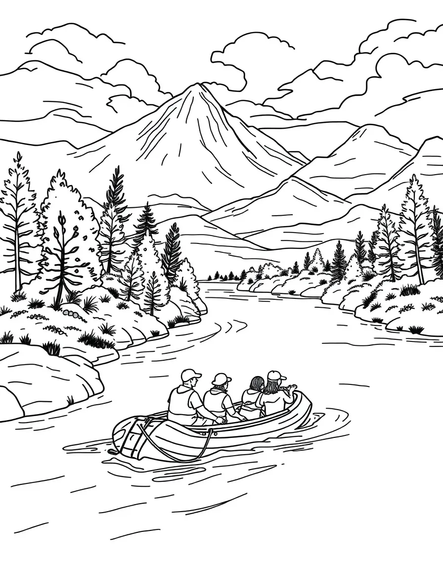 (Missouri) A float trip on a Missouri river