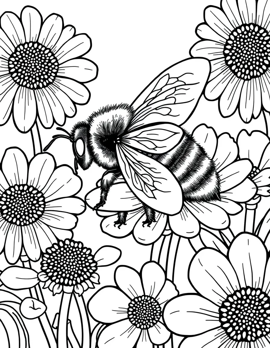 (Missouri) State insect: Honeybee on flowers