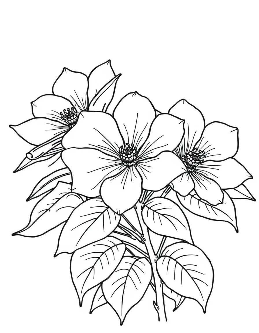 (North Carolina) Dogwood flowers, the state flower