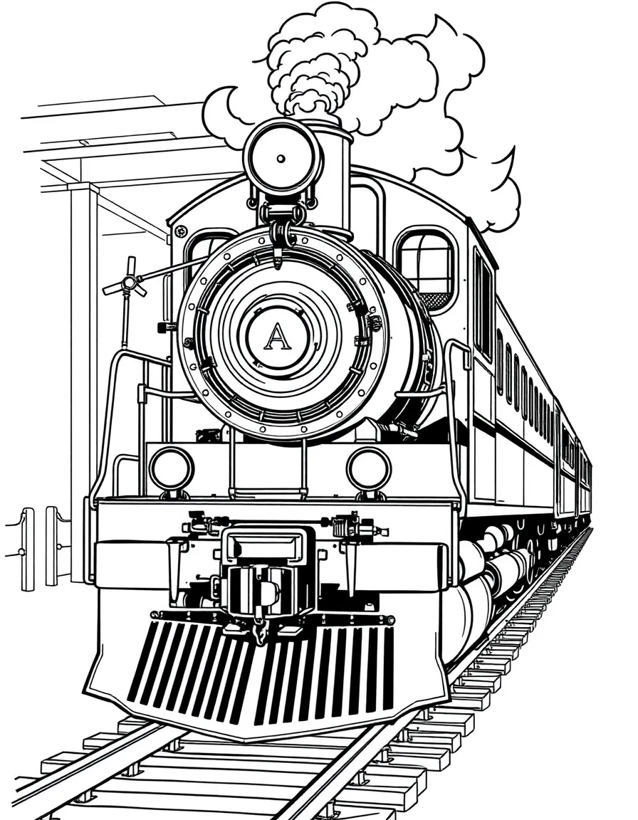 (North Carolina) A historical train in Spencer train museum