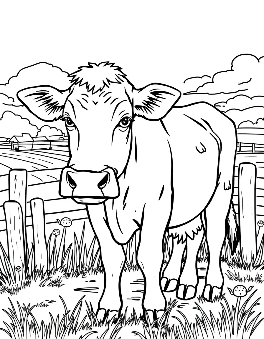 (Wisconsin) A cow on a Wisconsin dairy farm