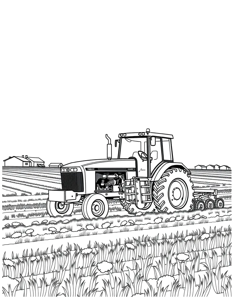 (Wisconsin) A tractor plowing a Wisconsin field
