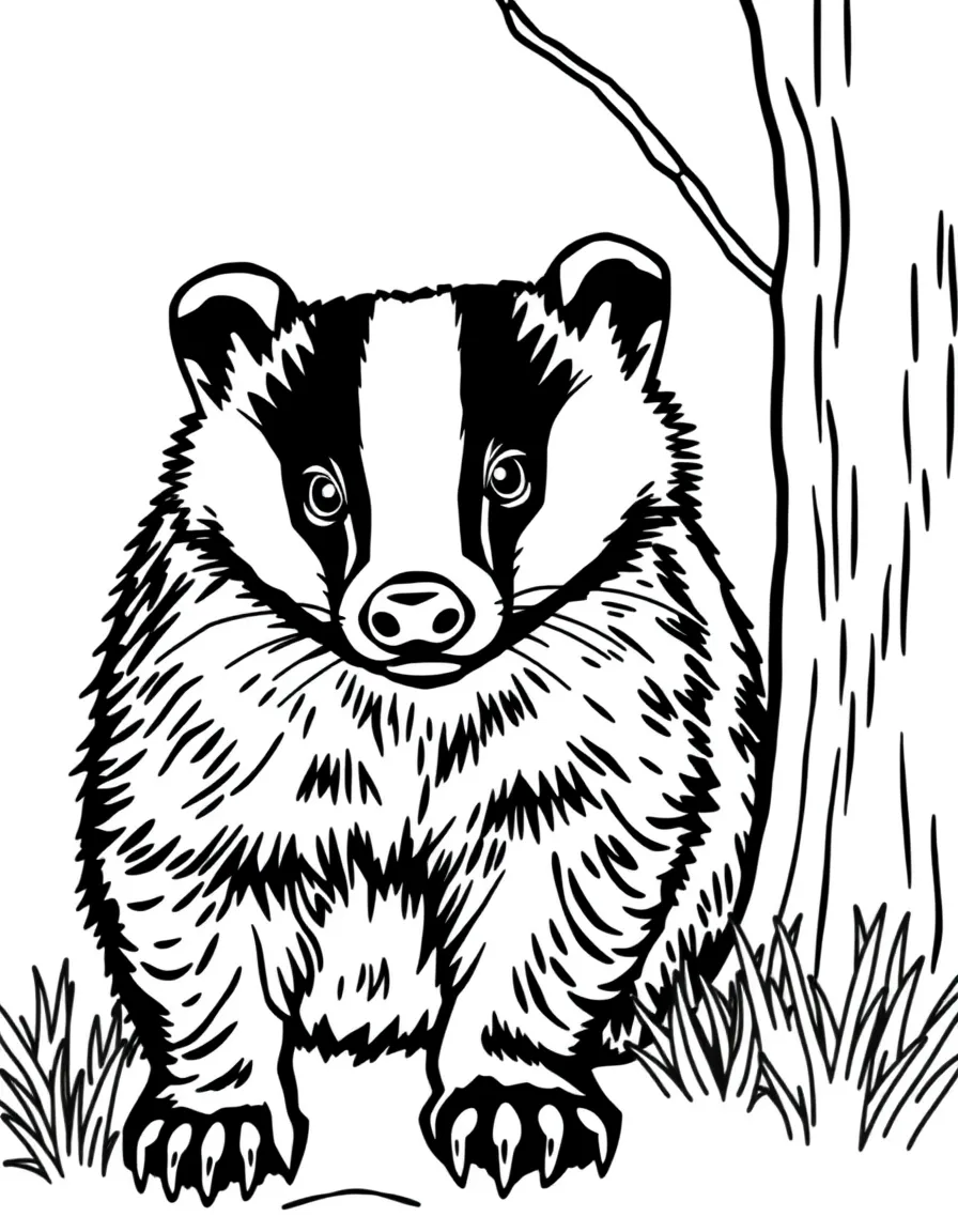 (Wisconsin) A Badger (Wisconsin state animal)