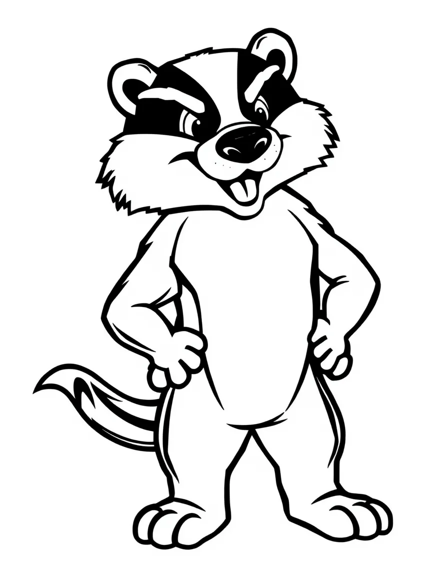 (Wisconsin) University of Wisconsin mascot Bucky Badger