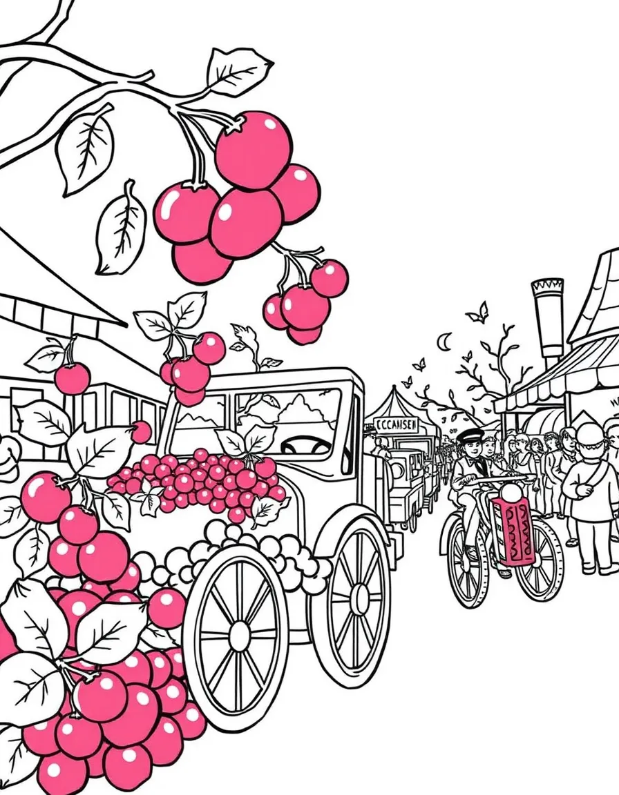 (Wisconsin) A cranberry-themed festival parade