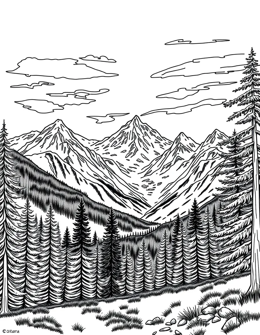 (Montana) The majestic Rocky Mountains in Montana