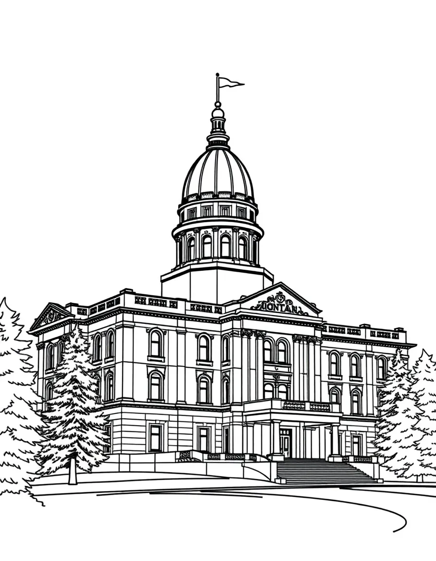 (Montana) The Montana State Capitol building in Helena