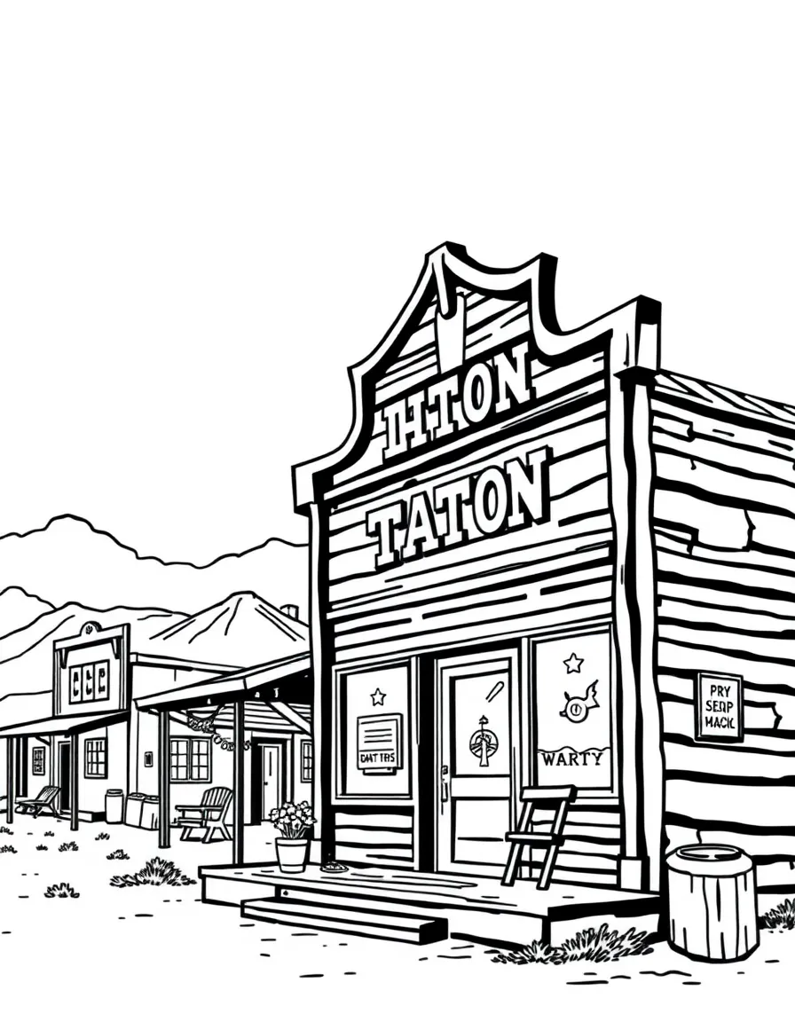 (Montana) A western saloon in a Montana ghost town