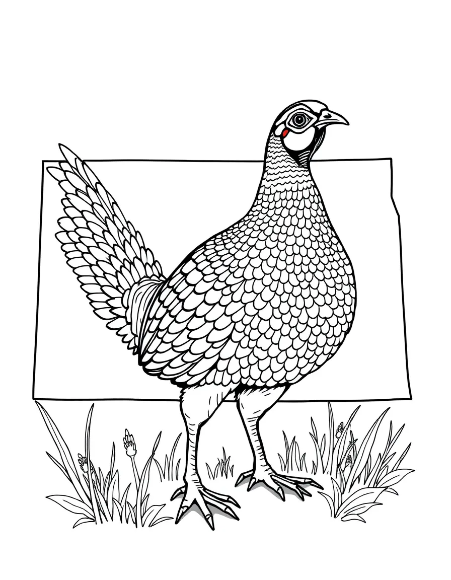 (South Dakota) A pheasant, South Dakota’s state bird