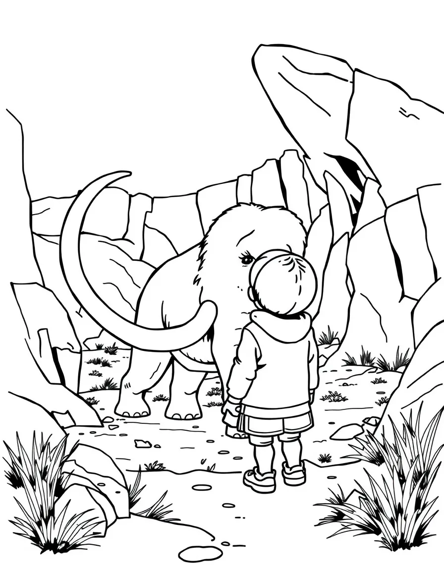 (South Dakota) A child visiting the Mammoth Site in Hot Springs