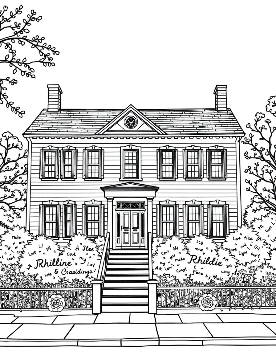 (Rhode Island) A colonial-style house in Providence