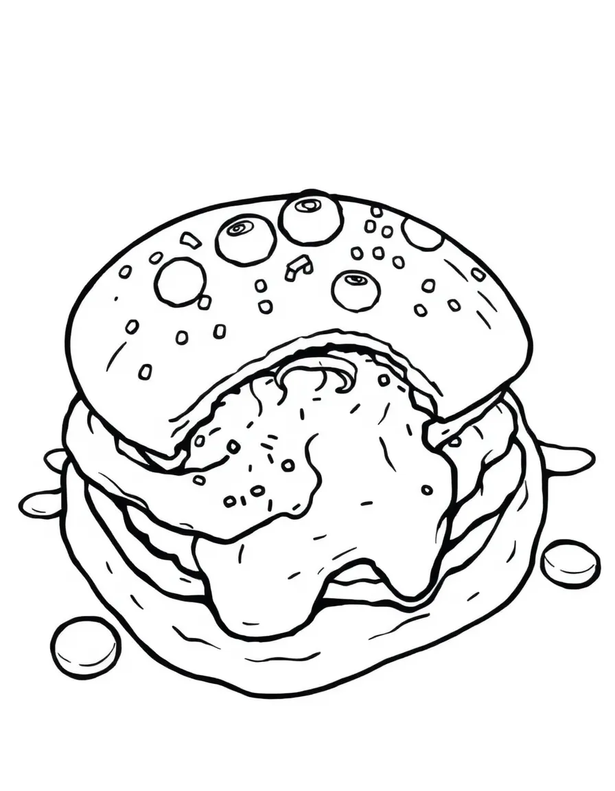 (Rhode Island) A clamcake with a bite taken out