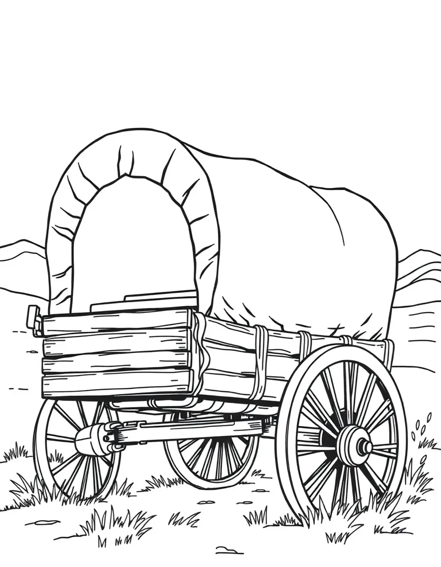 (Utah) A pioneer wagon