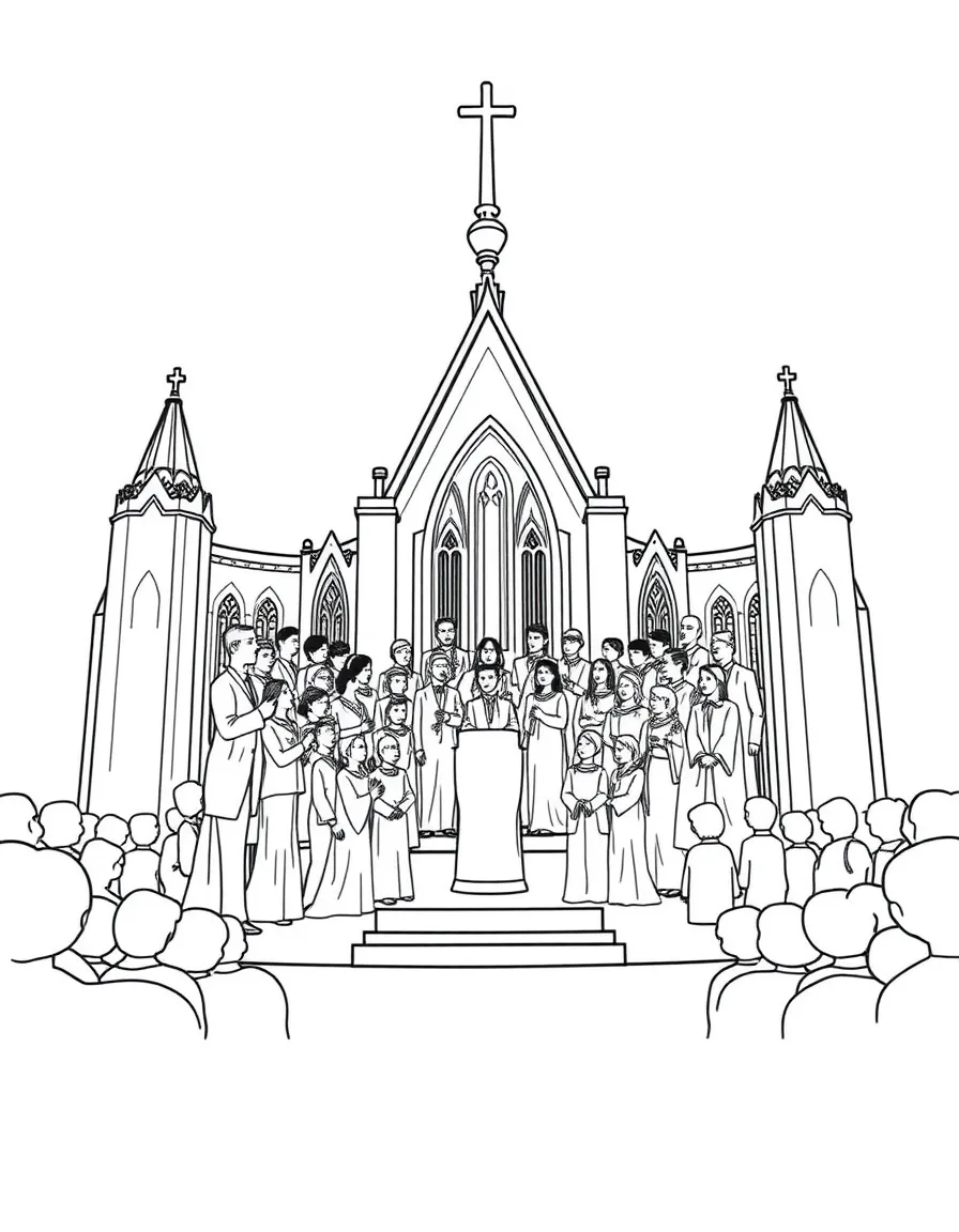 (Utah) The Mormon Tabernacle Choir singing