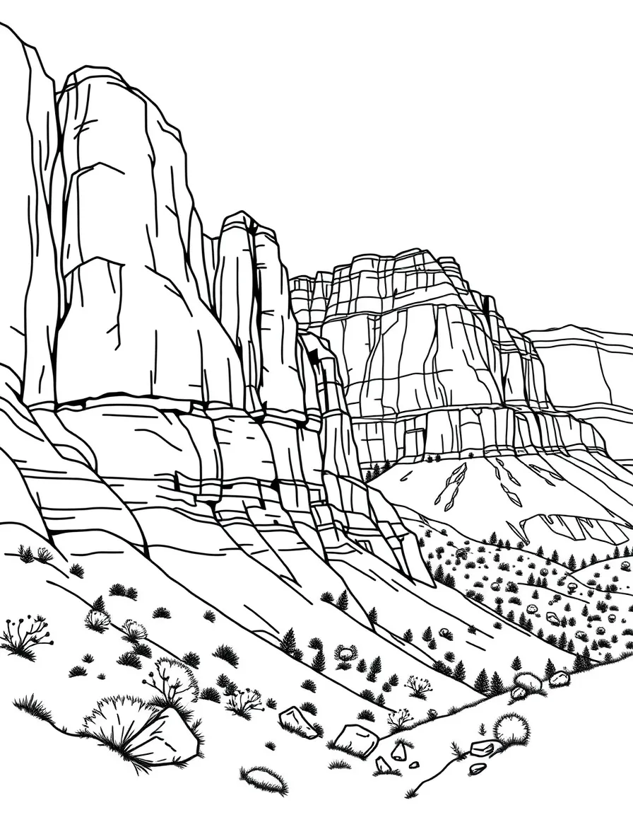 (Utah) Capitol Reef National Park cliffs