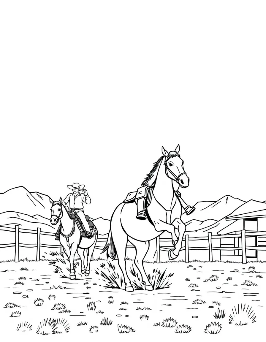 (Utah) A rodeo scene