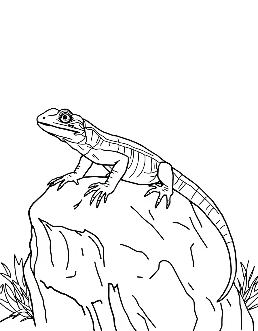 (Utah) A desert lizard on a rock