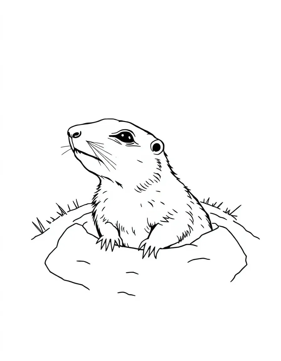 (Utah) A prairie dog popping out of a hole