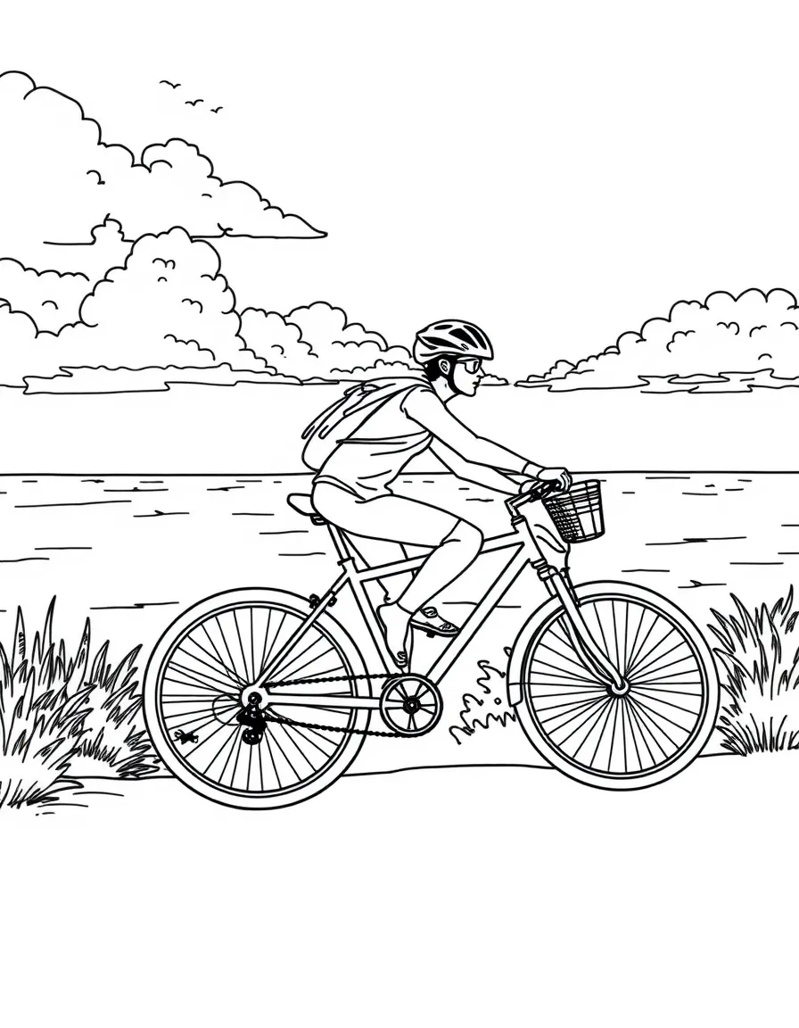 (Michigan) A bicycle ride along Lake Michigan