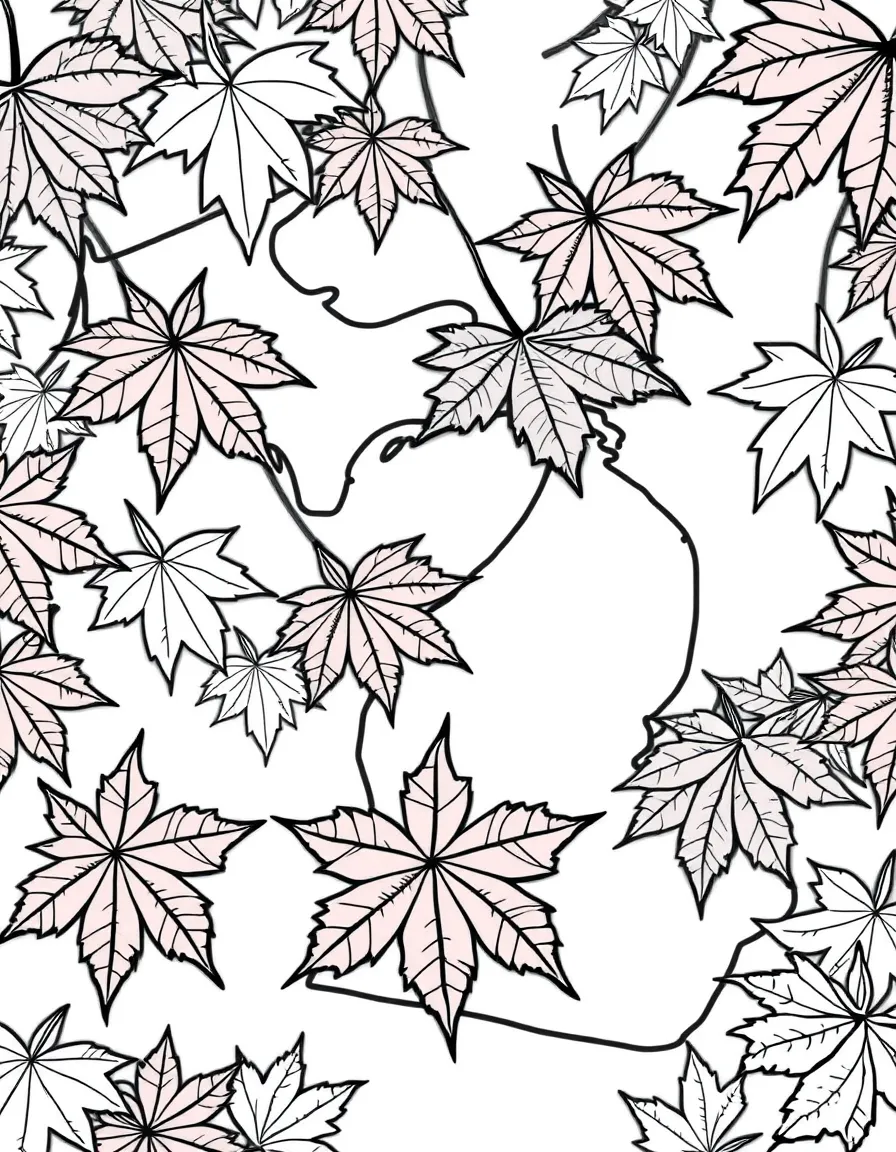 (Michigan) Michigan maple leaves in the fall