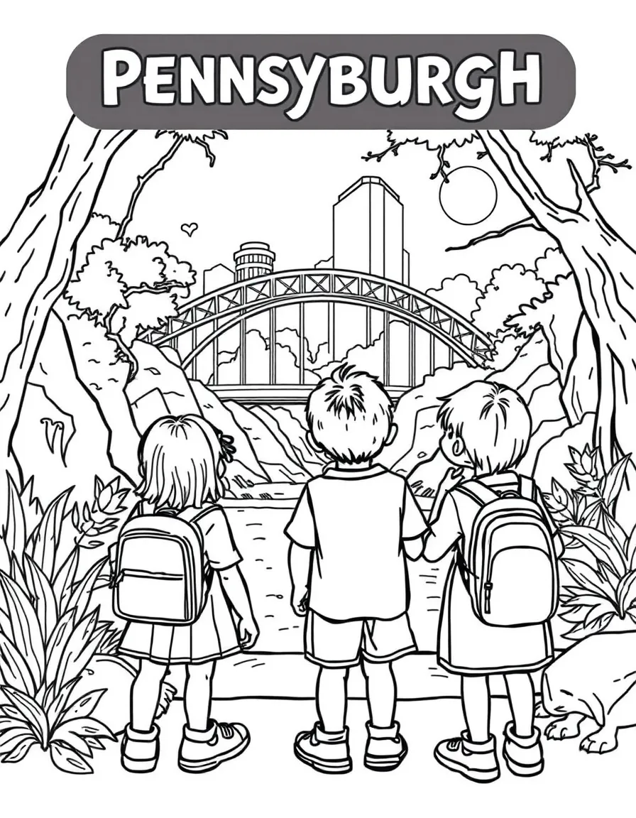 (Pennsylvania) Kids visiting the Pittsburgh Zoo