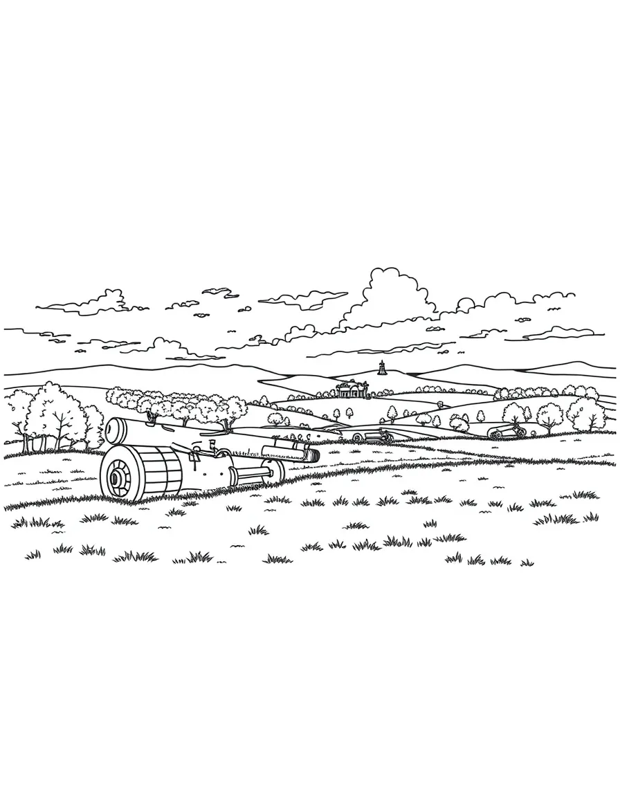 (Pennsylvania) A historic battlefield at Gettysburg