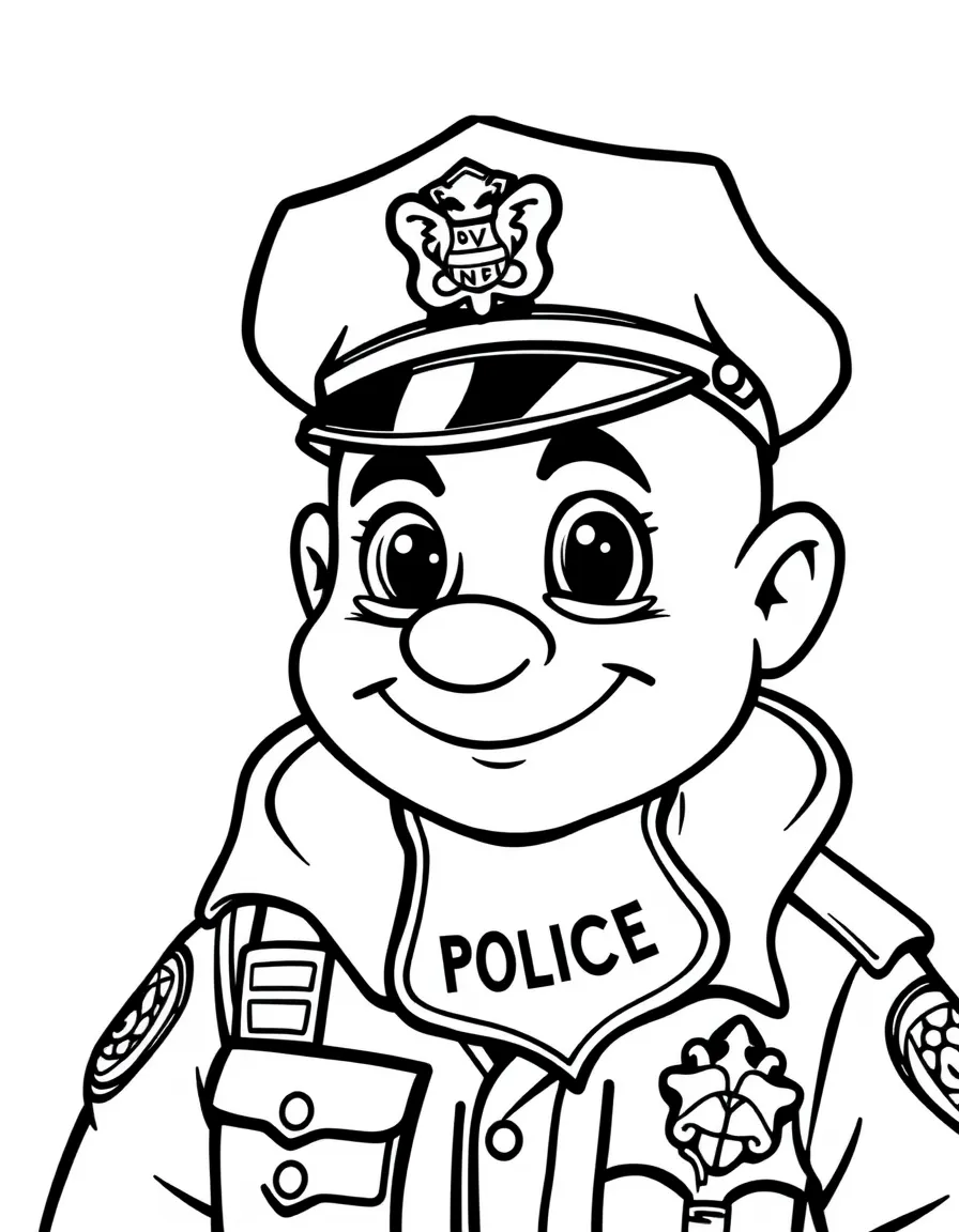 (Pennsylvania) A friendly police officer with a Pennsylvania badge
