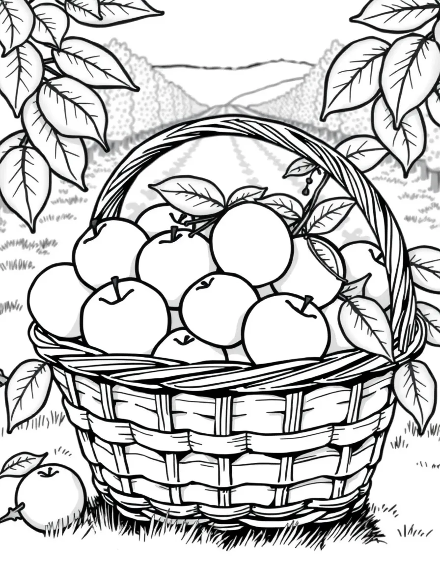 (Vermont) A basket of fresh apples from a Vermont orchard