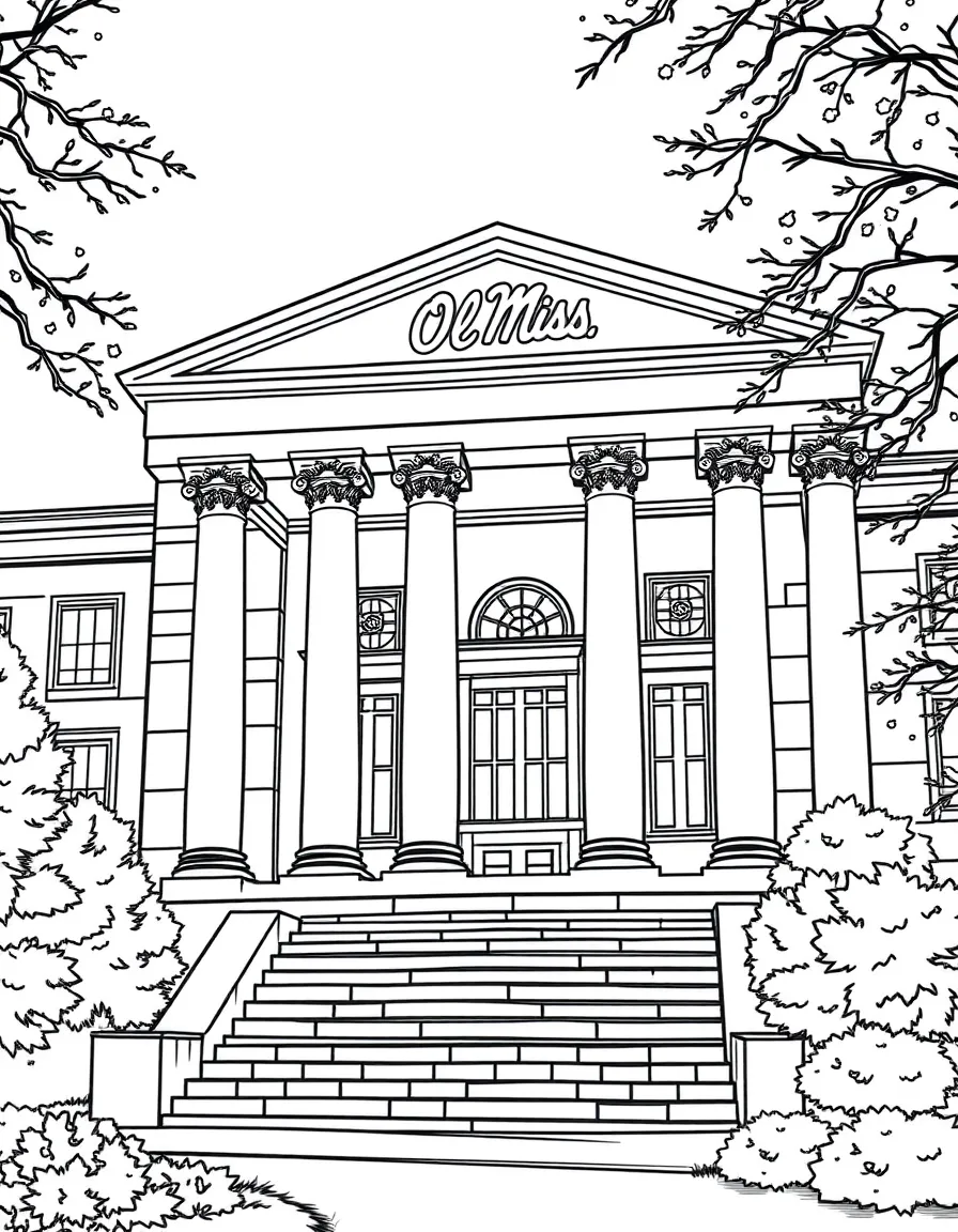 (Mississippi) University of Mississippi (Ole Miss) columned building