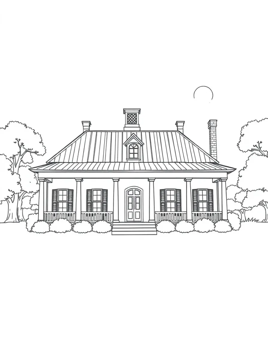 (Mississippi) A historical plantation house