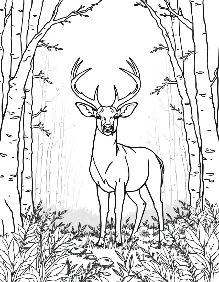 (Mississippi) A deer in the Mississippi forest