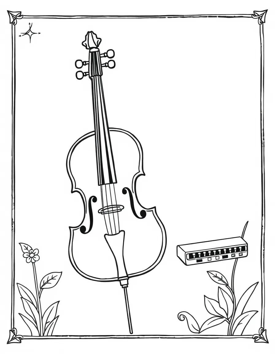 (Mississippi) A fiddle and harmonica for Delta blues music