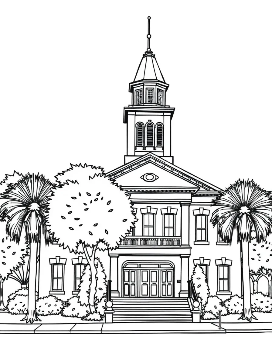 (Mississippi) Historic courthouse in a small Mississippi town