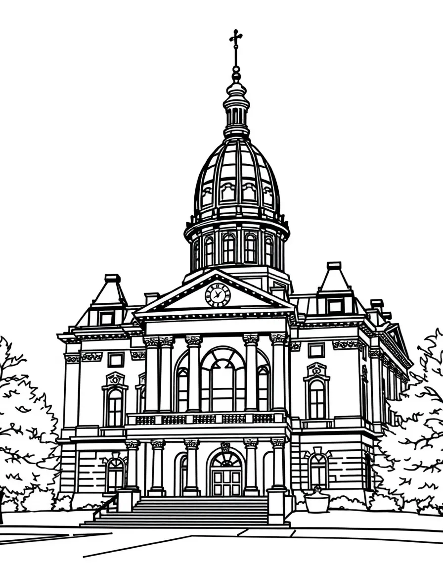 (Ohio) The Ohio Statehouse in Columbus