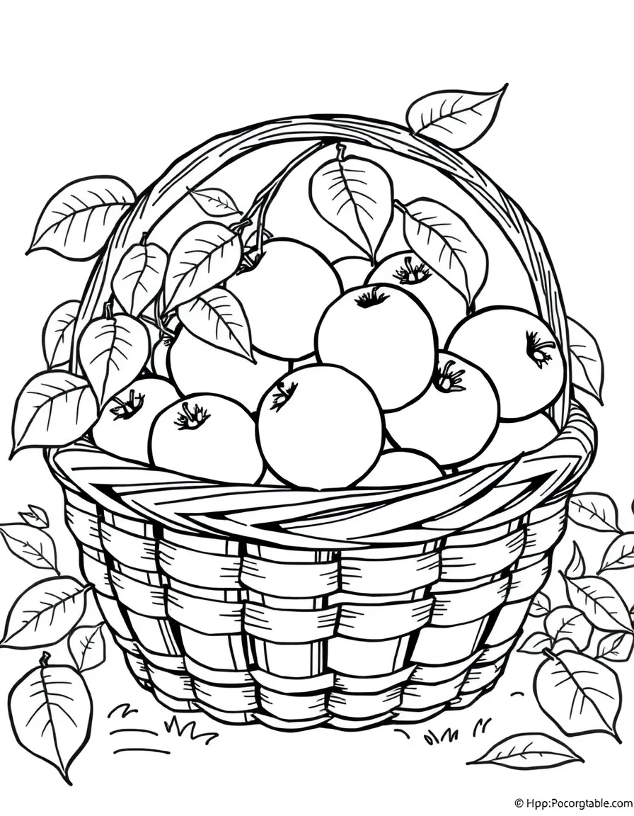 (Ohio) A basket of fresh Ohio apples