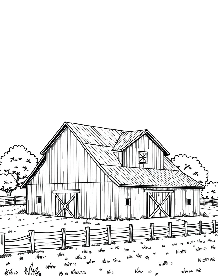(Ohio) A barn with a windmill on an Ohio farm